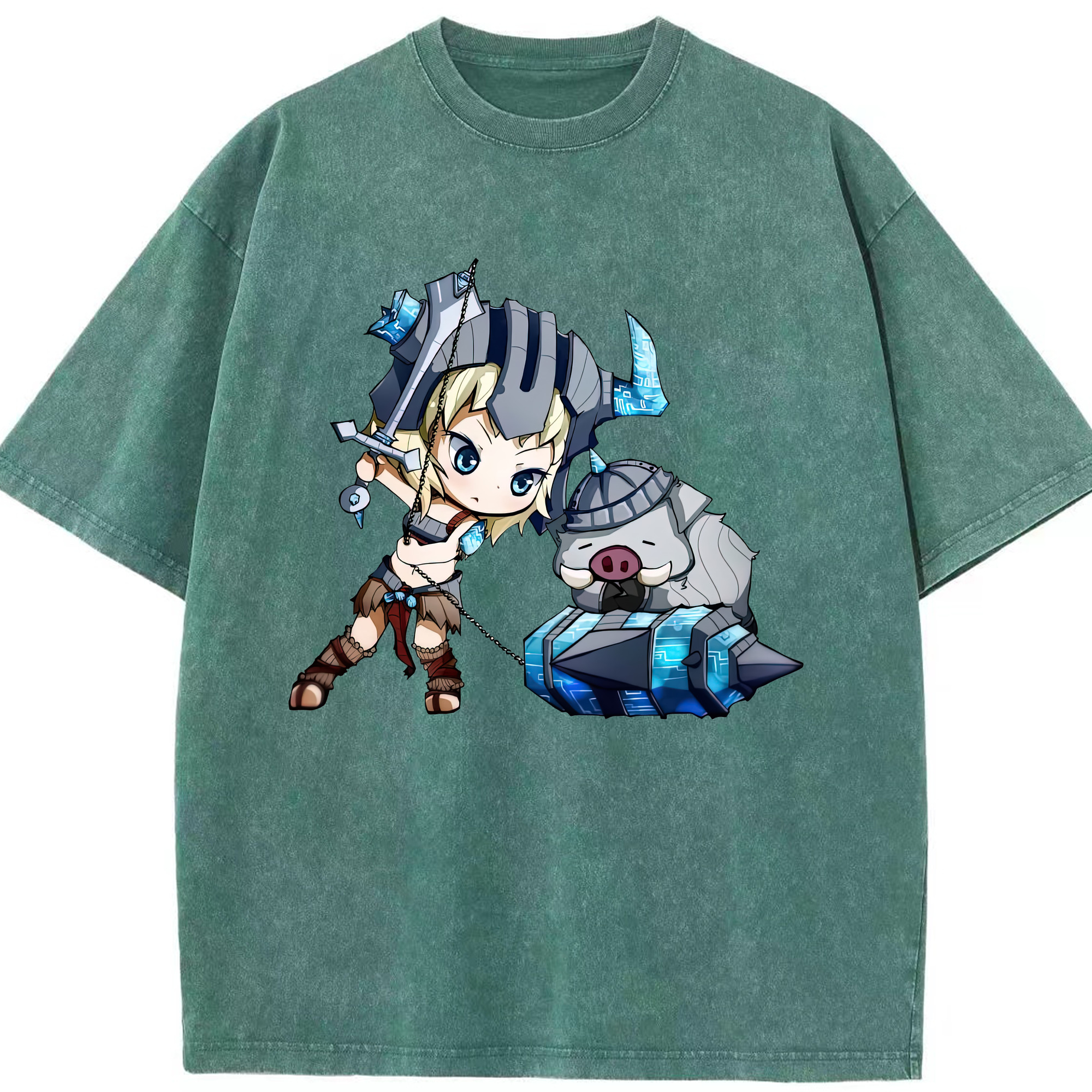リーグ・オブ・レジェンド League of Legends LOL 綿100% ヴィンテージ風 半袖Tシャツ（フロントプリント）